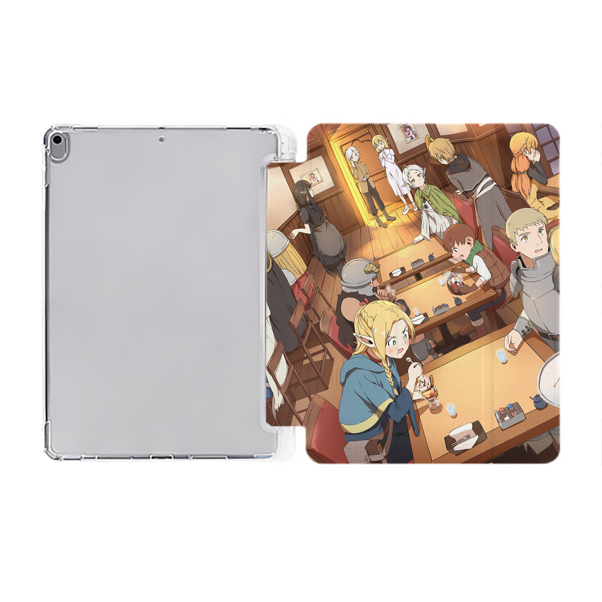 （画像用） 葬送のフリーレン Frieren IPad ケース ペン収納付き 三つ折りスタンド PUレザー×シリコン 対応機種9.5/10.5/10.9インチ